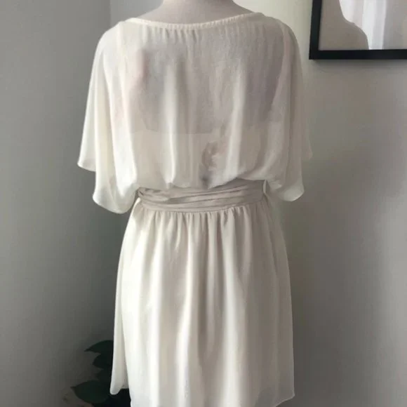 Cooper St Off White V Neck Grecian Style Boho Dress Size 12 New w Tags $149 - Picture 7 of 12